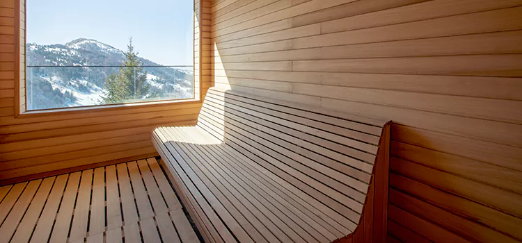 Luxury Pine Wood Sauna Restoration and Refurbishment in Whitchurch-Stouffville, ON
